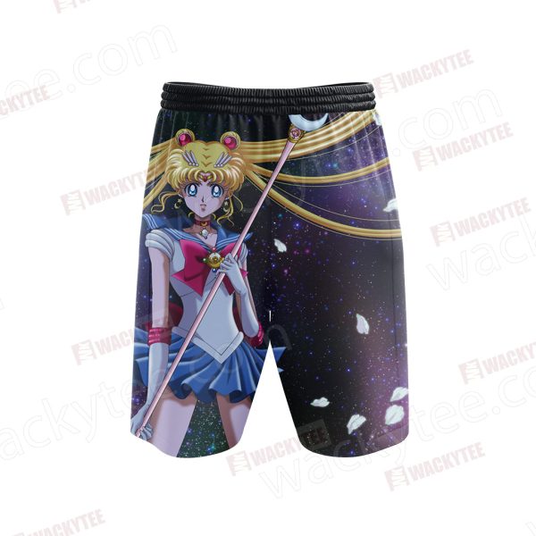 Sailor Moon 3D Beach Shorts