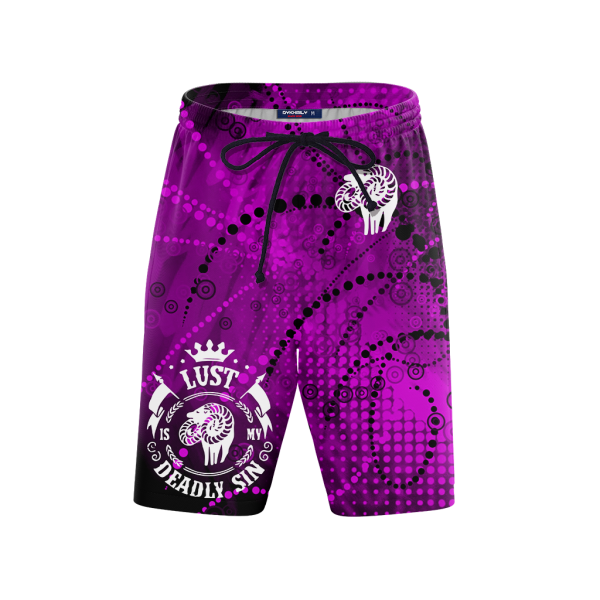 The Seven Deadly Sins - Lust 3D Beach Shorts