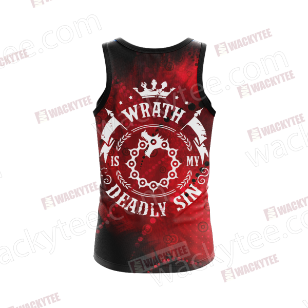 The Seven Deadly Sins - Wrath Unisex 3D Tank Top