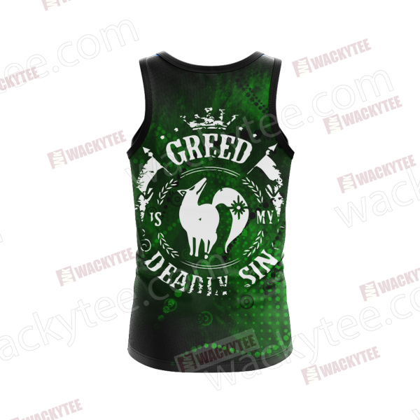 The Seven Deadly Sins - Greed Unisex 3D Tank Top