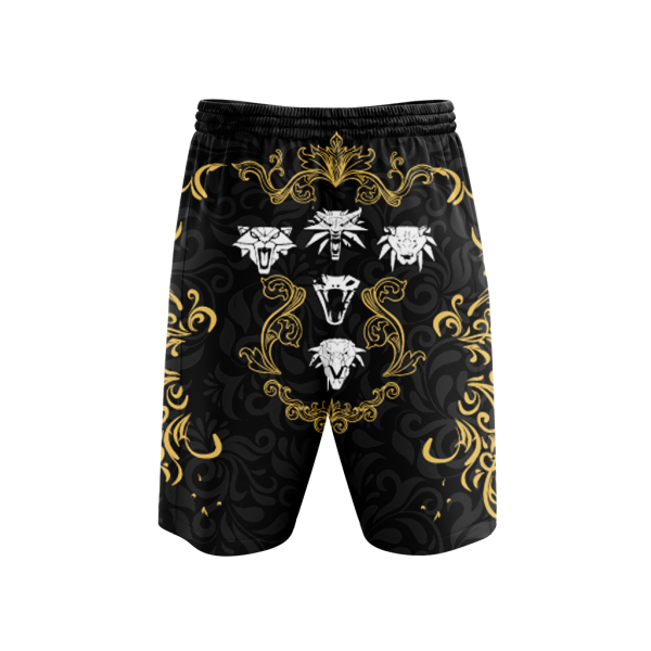 The Witcher - Witcher Sign 3D Beach Shorts