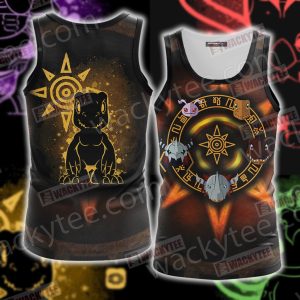 Digimon The Crest Of Light 3D Tank Top