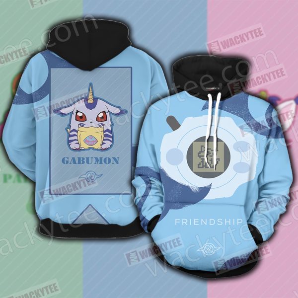 Digimon Gabumon The Crest Of Friendship 3D Hoodie