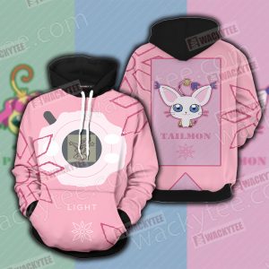 Digimon Tailmon The Crest Of Light 3D Hoodie