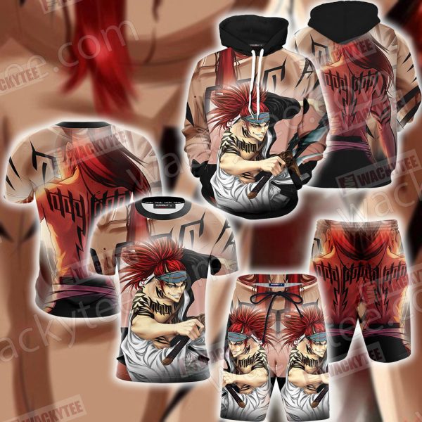 Bleach Renji Abarai 3D Hoodie