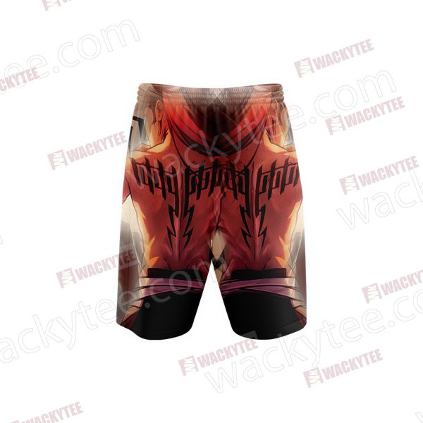 Bleach Renji Abarai 3D Beach Shorts