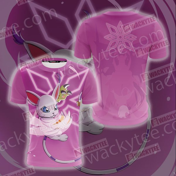 Digimon Gatomon Unisex 3D T-shirt