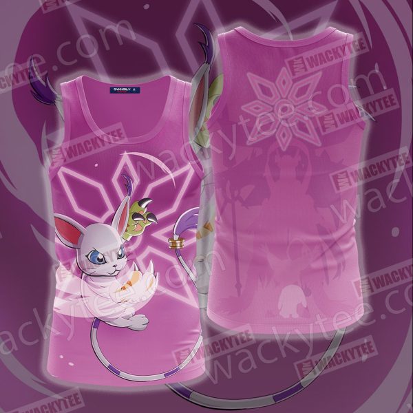 Digimon Gatomon Unisex 3D Tank Top