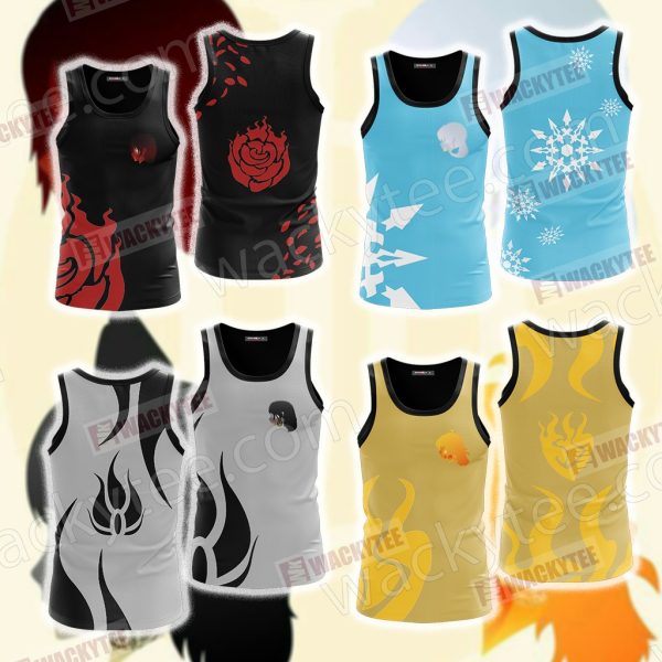 RWBY Ruby Rose 3D Tank Top