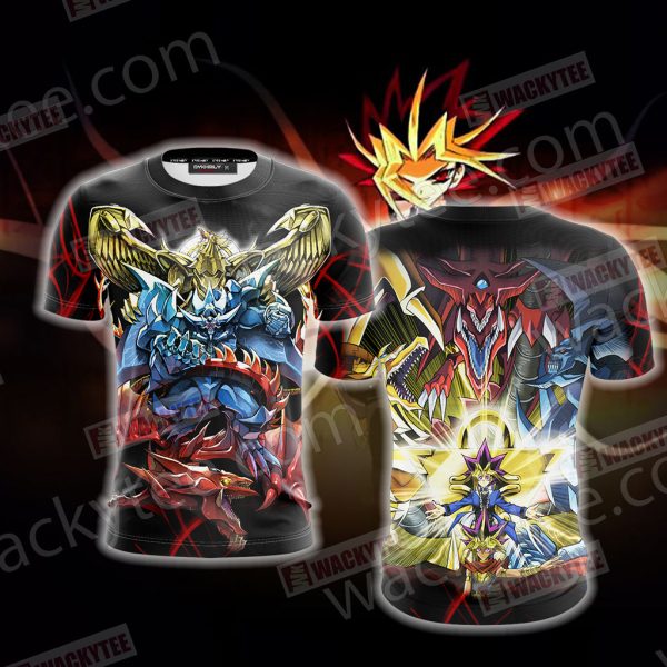 Yu Gi Oh! Yami Yugi And Egyptian God Cards 3D T-shirt