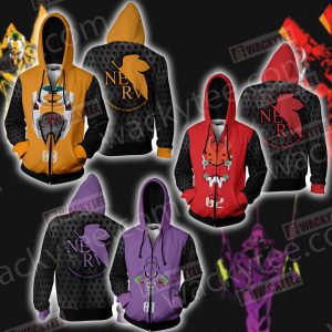 Shin Seiki Evangelion EVA 01 Zip Up Hoodie Jacket