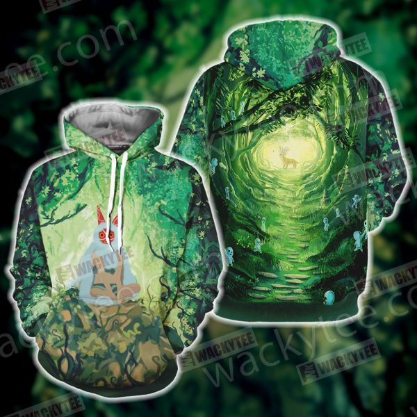 Princess Mononoke Unisex 3D Hoodie