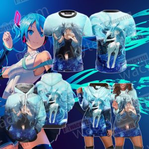 Hatsune Miku 3D Hoodie Dress