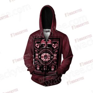 Digimon The Crest of Love Zip Up Hoodie Jacket