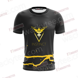 Team Instinct Pokemon Go Unisex 3D T-shirt