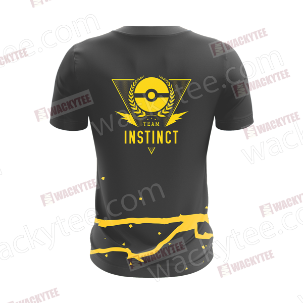 Team Instinct Pokemon Go Unisex 3D T-shirt