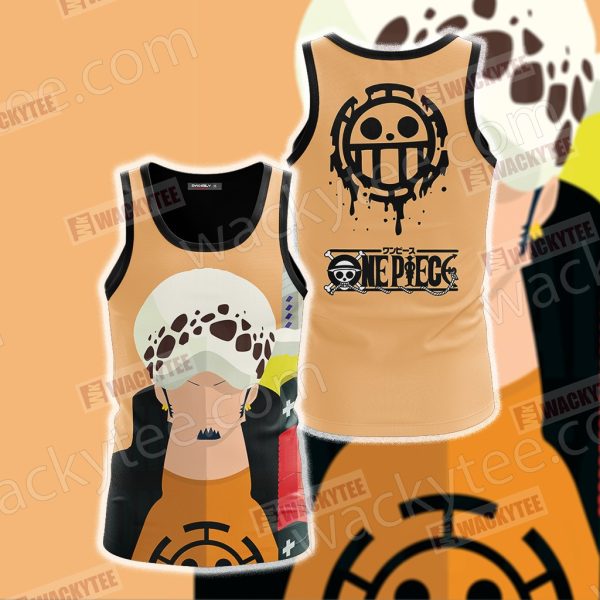 One Piece Trafalgar D. Water Law Minimalist 3D Tank Top