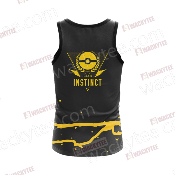 Team Instinct Pokemon Go Unisex 3D Tank Top