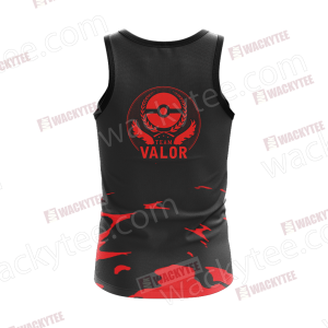 Team Valor Pokemon Go Unisex 3D Tank Top