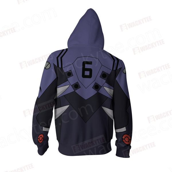 Shin Seiki Evangelion Kaworu Nagisa Cosplay Zip Up Hoodie Jacket