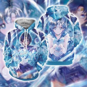 Sailor Moon Sailor Mercury 3D Hoodie