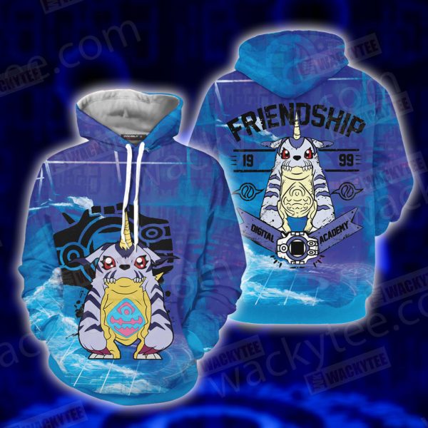 Digimon The Crest Of Friendship Unisex 3D Hoodie