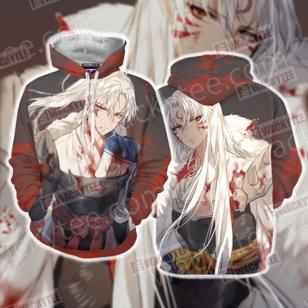 Inuyasha Sesshomaru Unisex 3D Hoodie