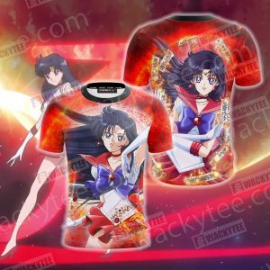 Sailor Moon Sailor Mars (Rei Hino) Unisex 3D T-shirt