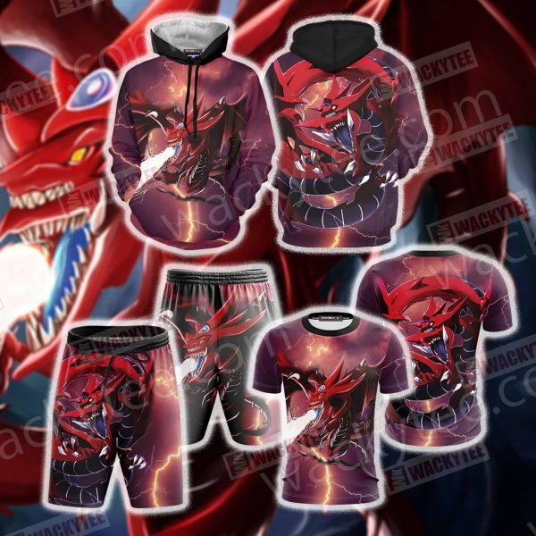 Yu Gi Oh! Slifer The Sky Dragon 3D Hoodie