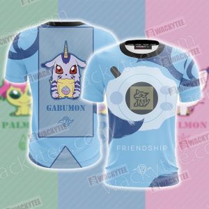 Digimon Gabumon The Crest Of Friendship Unisex 3D T-shirt