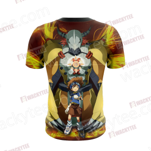 Digimon Greymon And Yagami Taichi 3D T-shirt