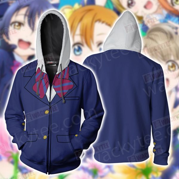 Otonokizaka Girls’ Academy Uniform Cosplay Zip Up Hoodie Jacket