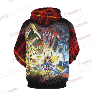 Yu Gi Oh! Yami Yugi And Egyptian God Cards 3D Hoodie