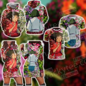 Spirited Away Ogino Chihiro And Haku 3D Hoodie Dress