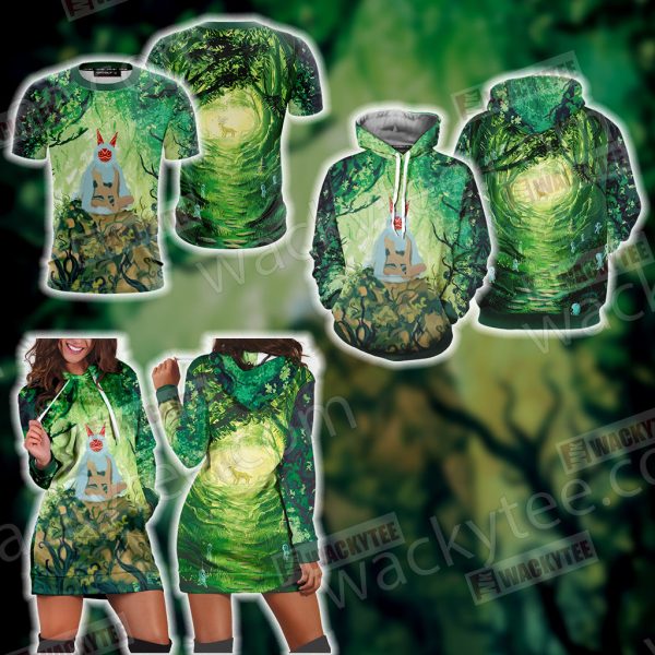 Princess Mononoke Unisex 3D Hoodie