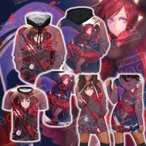 RWBY Ruby Rose Unisex 3D Hoodie