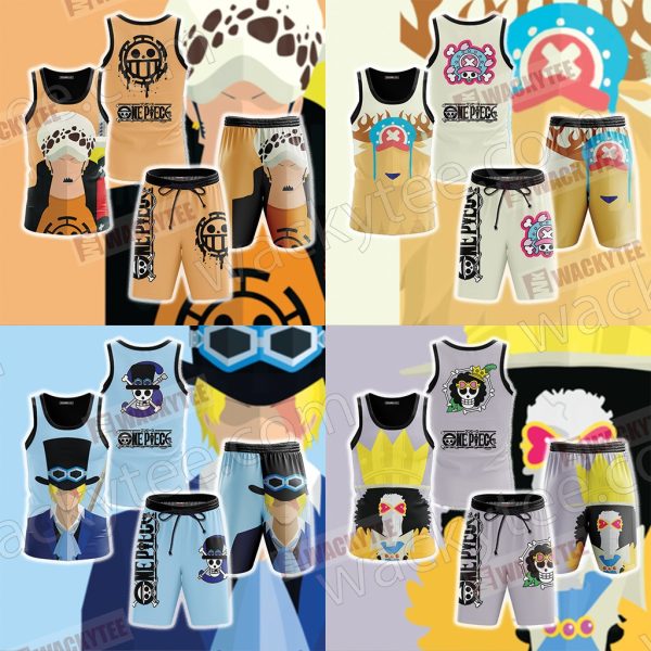 One Piece "Soul King" Brook Minimalist Beach Shorts