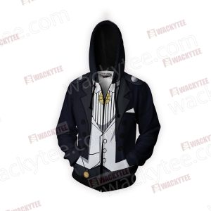 Sailor Moon Tuxedo Cosplay Zip Up Hoodie Jacket