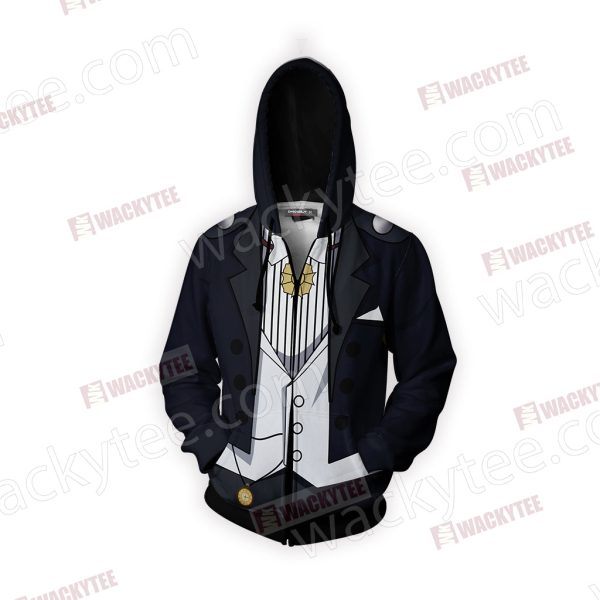 Sailor Moon Tuxedo Cosplay Zip Up Hoodie Jacket