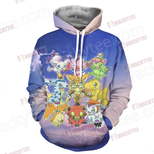 Digimon Eggs Unisex 3D Hoodie