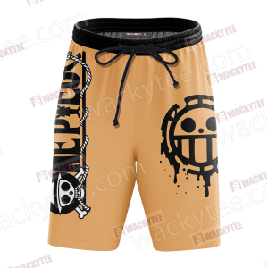 One Piece Trafalgar D. Water Law Minimalist Beach Shorts