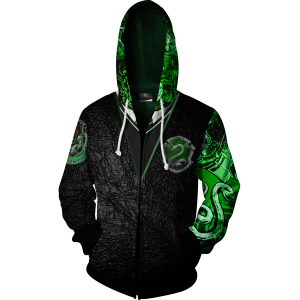 Slytherin House (Harry Potter) Zip Up Hoodie