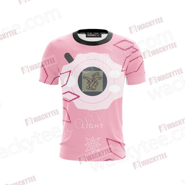 Digimon Tailmon The Crest Of Light Unisex 3D T-shirt