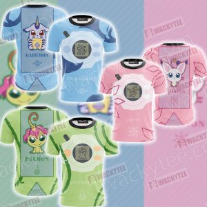 Digimon Tailmon The Crest Of Light Unisex 3D T-shirt