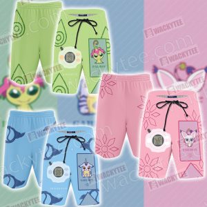 Digimon Gabumon The Crest Of Friendship Unisex 3D Beach Shorts