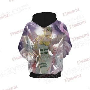 Digimon Angewomon Unisex 3D Hoodie