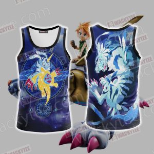 Digimon New Garurumon 3D Tank Top