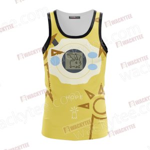 Digimon The Crest Of Hope Patamon Unisex 3D Tank Top