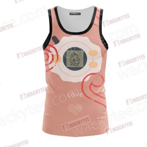 Digimon The Crest Of Love Piyomon Unisex 3D Tank Top