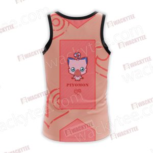 Digimon The Crest Of Love Piyomon Unisex 3D Tank Top